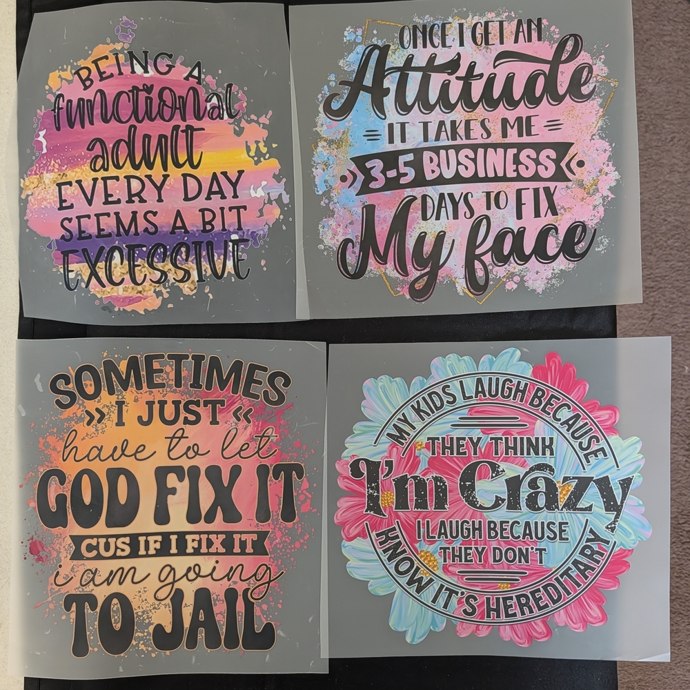 Assortment Of Heat Transfer Iron On Decals And Sticker Decals - Picture 9 of 9